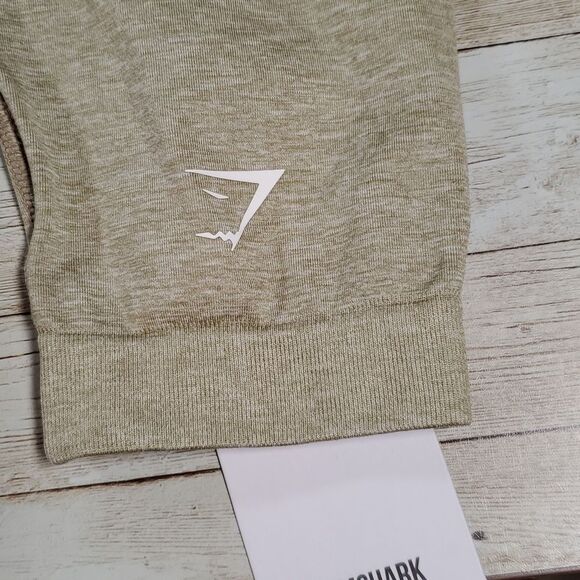 NEW NWT Gymshark Adapt Marl Seamless Leggings in Moss Grey/ Beige Sz Small - Picture 13 of 13